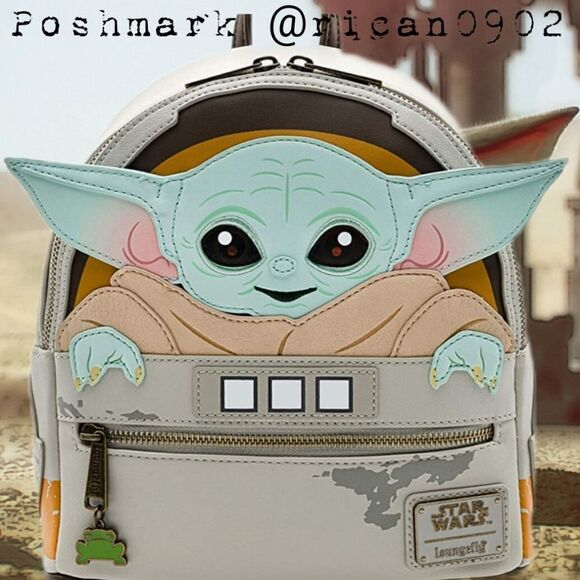 Loungefly Star Wars the Mandalorian Mini Backpack - Picture 1 of 4
